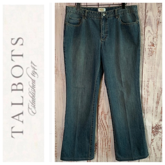 “Barely Boot” Slightly Faded Jeans { Talbots } - Picture 2 of 8